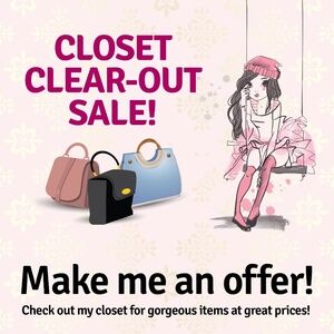 CLOSET CLEAR OUT SALE!